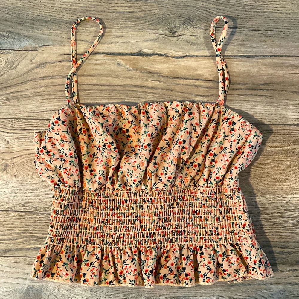 Boho ruffle crop top